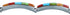 Southwest Multicolor Authentic Sterling Silver Link Bracelet RX112813